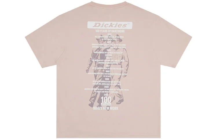 Dickies T Shirts Unisex Dirty Pink Crew Neck Moderate Straight Fit