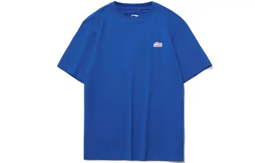 Li Ning Sports Fashion Collection T Shirts Men's Crew Neck Moderate Straight Fit
