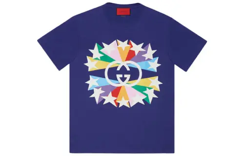 GUCCI 520 Special Collection SS21 T Shirt Men's Dark Blue