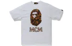 Bape X Mcm Camo Ape Head Tee
