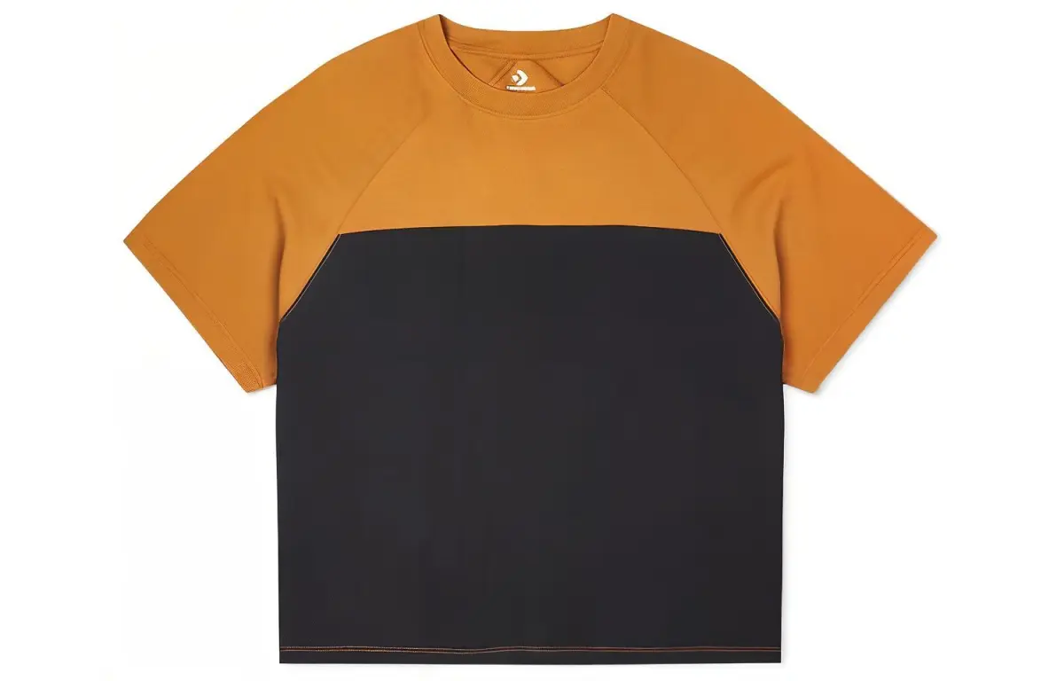 Converse T-Shirts Unisex Black Crew Neck Moderate Straight Fit