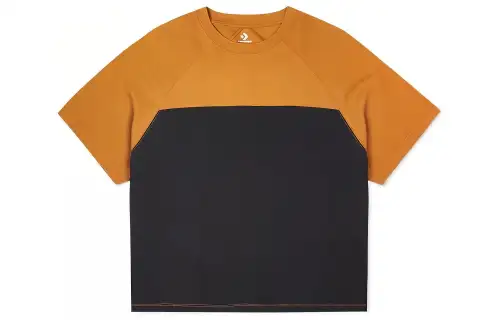 Converse T Shirts Unisex Black Crew Neck Moderate Straight Fit