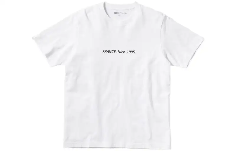 UNIQLO T Shirts Unisex White Crew Neck Moderate Straight Fit