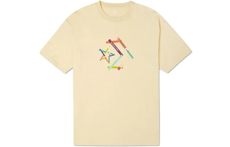 Converse T Shirt Unisex Light Yellow