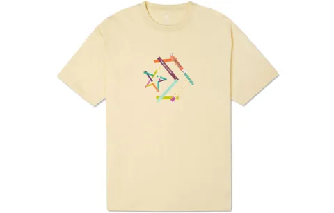 Converse T Shirt Unisex Light Yellow