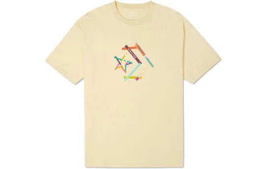 Converse T Shirt Unisex Light Yellow