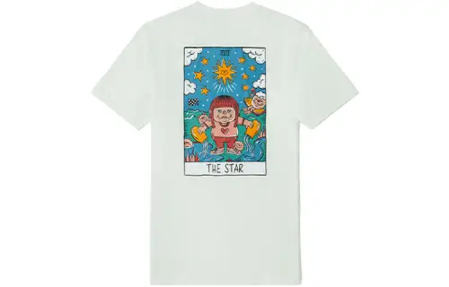 Vans T Shirts Unisex White Crew Neck Moderate Straight Fit