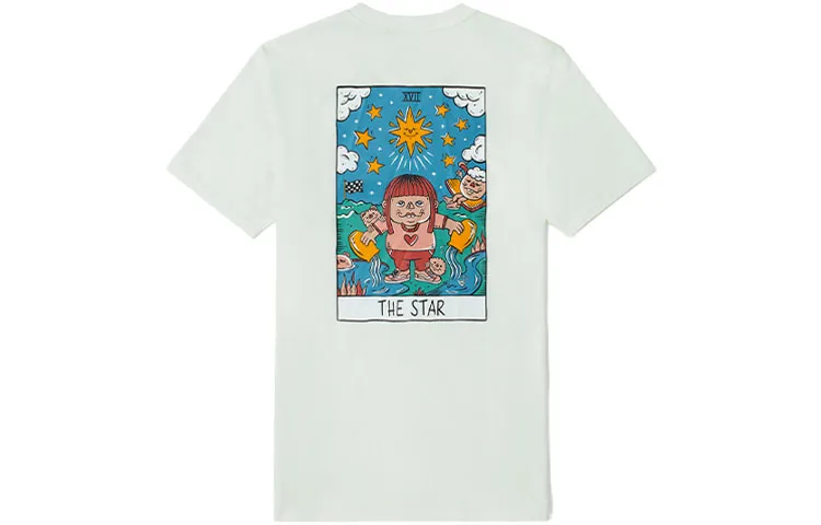Vans T-Shirts Unisex White Crew Neck Moderate Straight Fit