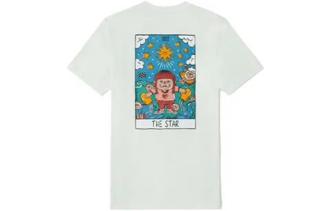 Vans T-Shirts Unisex White Crew Neck Moderate Straight Fit