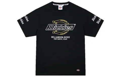 Dickies T-Shirts Men's Black Crew Neck Moderate Heavyweight