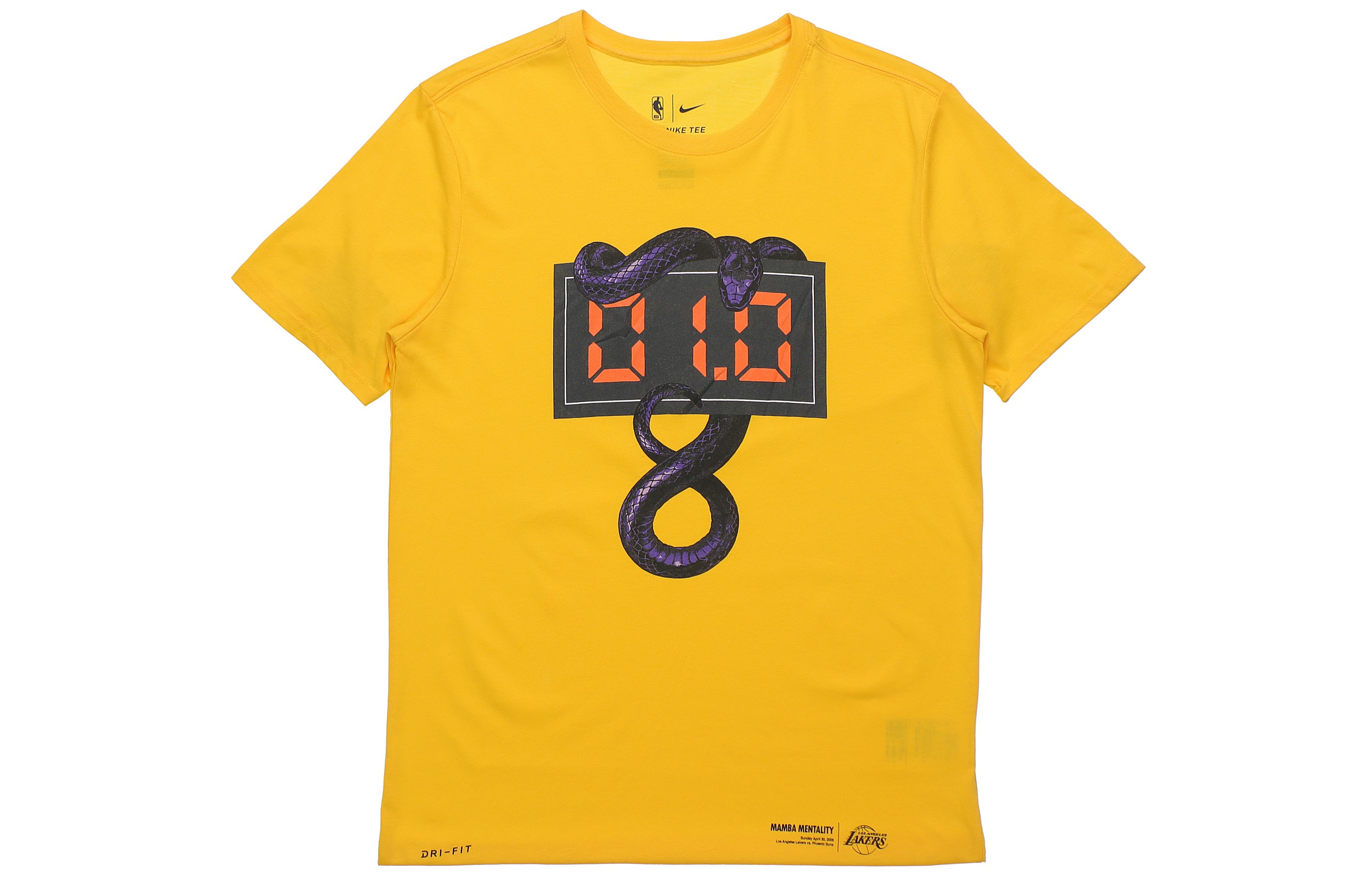 Nike Sports breathable yellow short sleeve T-shirt