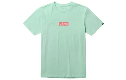Vans T Shirts Unisex Light Green Crew Neck Moderate Straight Fit