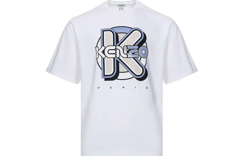 KENZO T Shirts Men's White Crew Neck Straight Fit