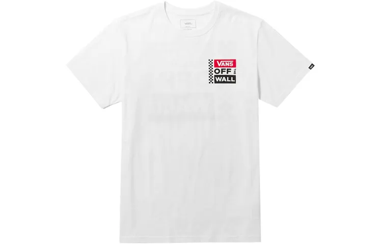 Vans Set in Sleeve T Shirt Unisex White