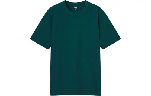 UNIQLO T Shirts Unisex Jasper Crew Neck Moderate Straight Fit