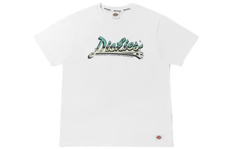 Dickies T Shirts Unisex White Crew Neck Moderate Straight Fit