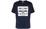 KENZO T Shirts Men's Blue Crew Neck Moderate Straight Fit
