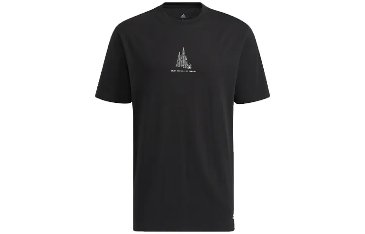 Adidas T-Shirts Men's Crew Neck Moderate Straight Fit
