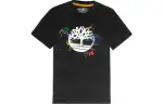 Timberland T Shirts Men's Black Crew Neck Moderate Straight Fit