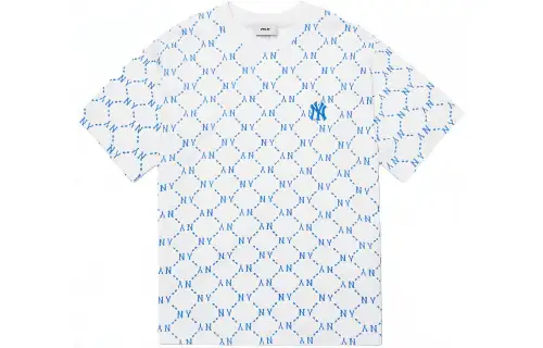 MLB T Shirts Unisex White Crew Neck Moderate Straight Fit