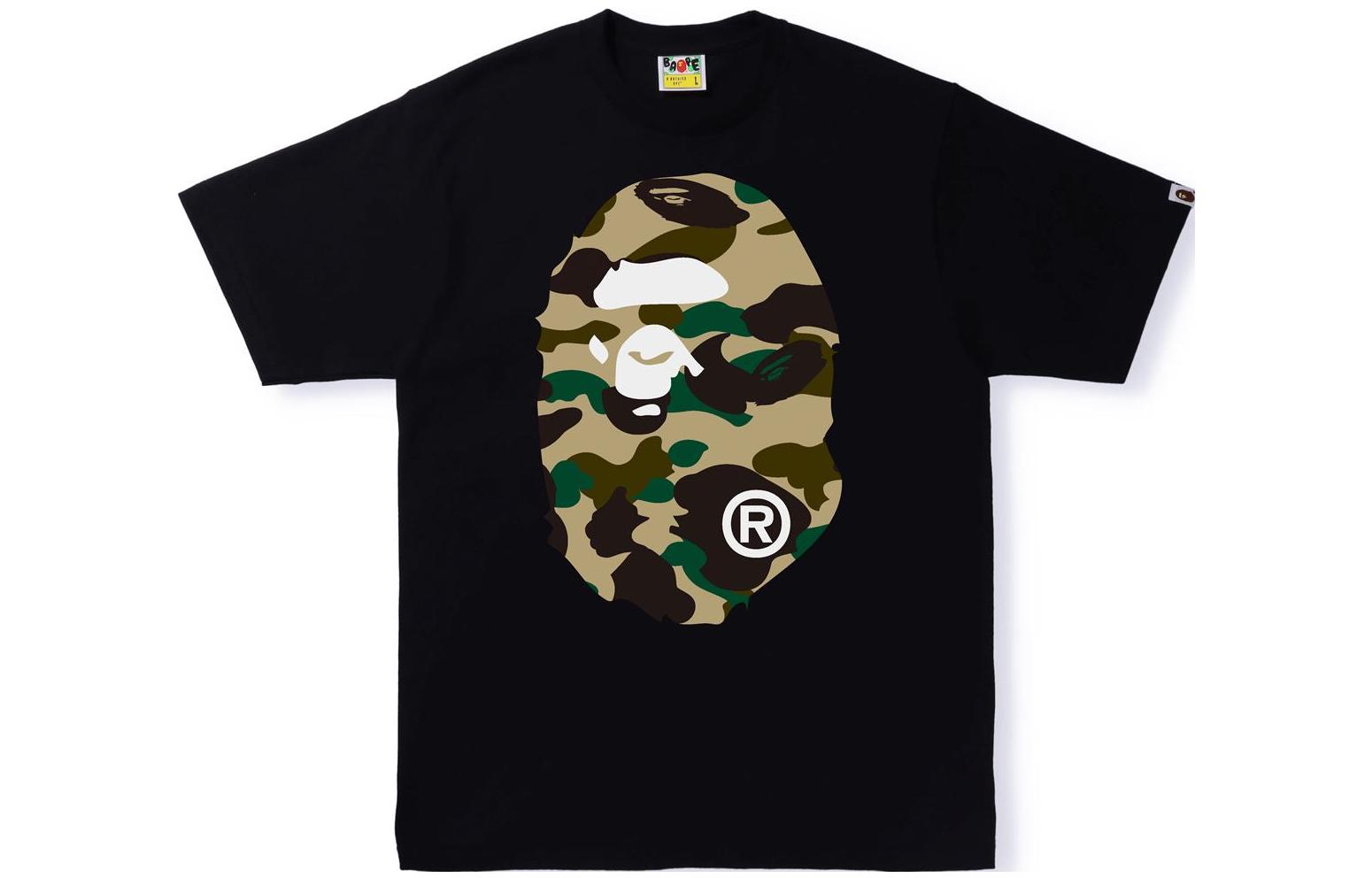Мужская футболка BAPE 1st Camo Big Ape (зеленая)