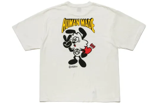 HUMAN MADE T Shirts Unisex Crew Neck Moderate Straight Fit