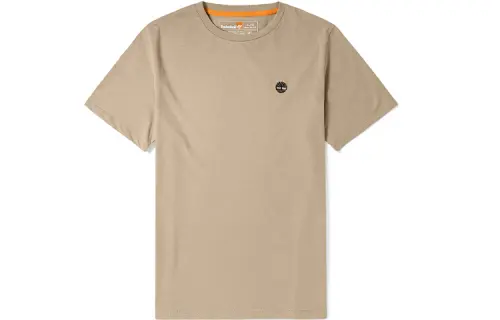 Timberland T Shirts Men's Light Mud Crew Neck Moderate Straight Fit