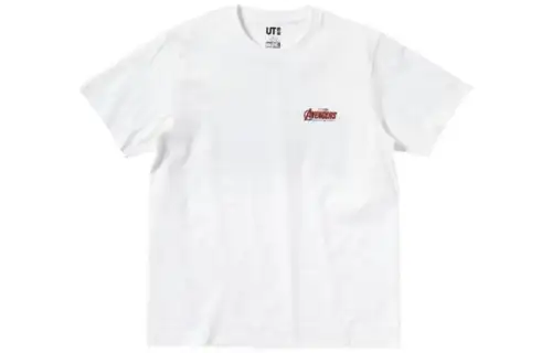 UNIQLO T Shirts Unisex White Crew Neck Moderate Straight Fit