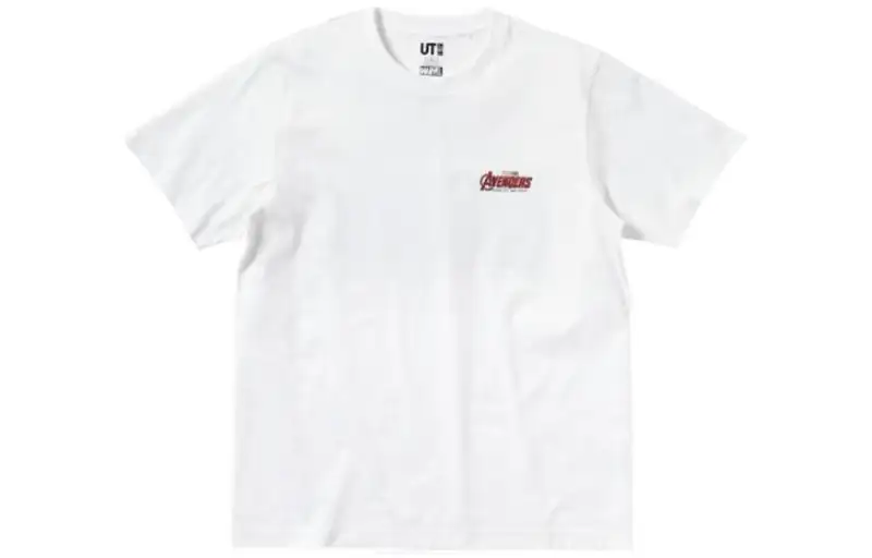 UNIQLO T Shirts Unisex White Crew Neck Moderate Straight Fit