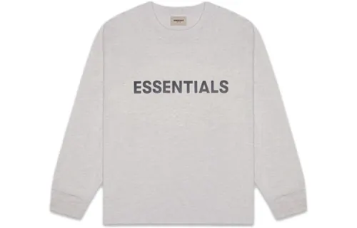 Fear Of God Essentials 3D Silicon Applique Boxy Long Sleeve T Shirt