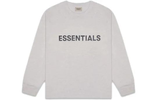 Fear Of God Essentials 3D Silicon Applique Boxy Long Sleeve T Shirt