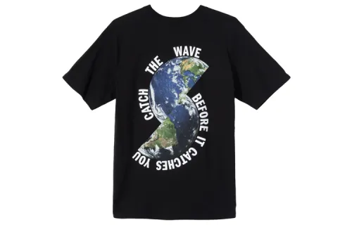 Stussy T Shirts Unisex Black Crew Neck Moderate Straight Fit