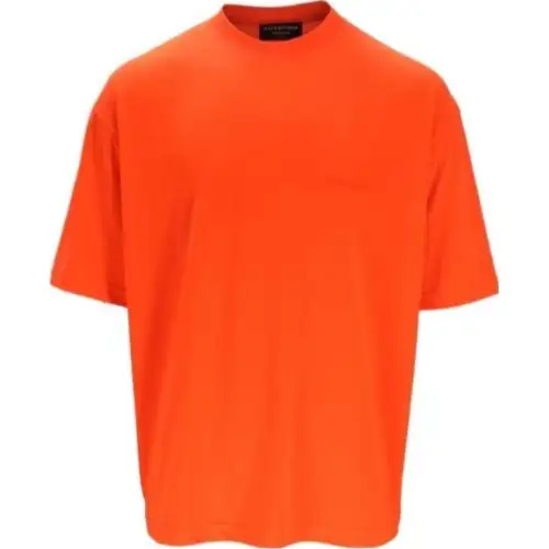 Balenciaga T Shirt Loose Fit Men's Orange
