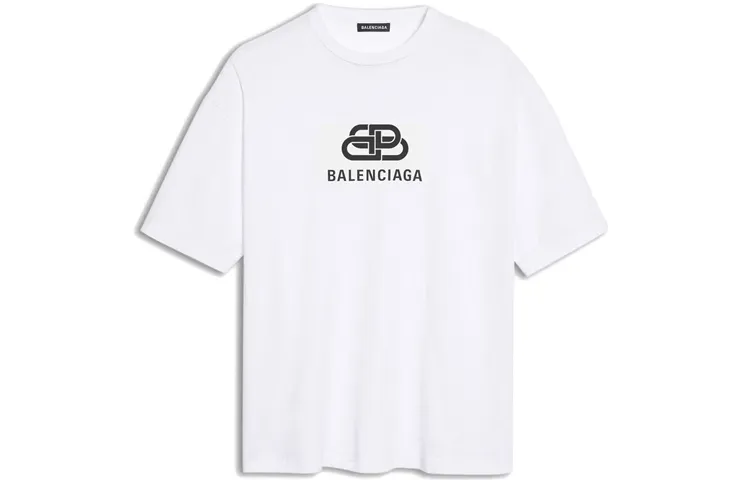 Balenciaga T-Shirts Men's Crew Neck Moderate