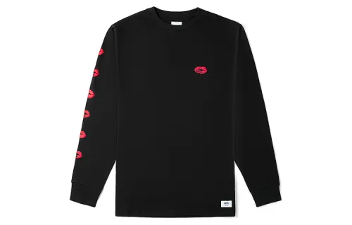 Vans Set in Sleeve T Shirt Unisex Black