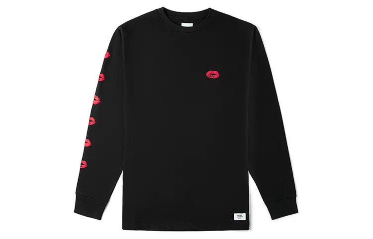 Vans Set in Sleeve T Shirt Unisex Black