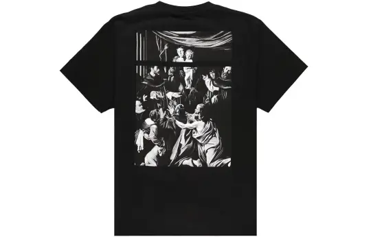 OFF WHITE Oversized Fit Caravaggio Square T Shirt