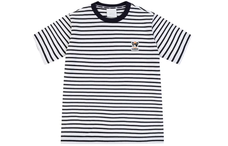 MLB T-Shirts Unisex White Crew Neck Moderate Straight Fit