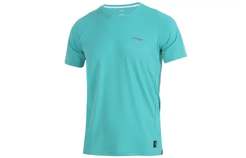 Li Ning T Shirt Men's Teal Wave Green