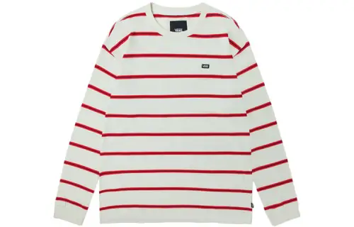 Vans Drop Shoulder Sleeve T Shirt Unisex Ecru