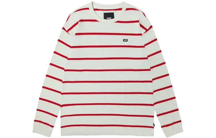 Vans Drop Shoulder Sleeve T Shirt Unisex Ecru