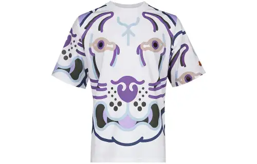 KENZO T Shirts Men's White Crew Neck Moderate Straight Fit