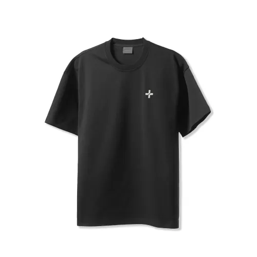 BD.POWER UP+ T Shirts Unisex Crew Neck Moderate Straight Fit
