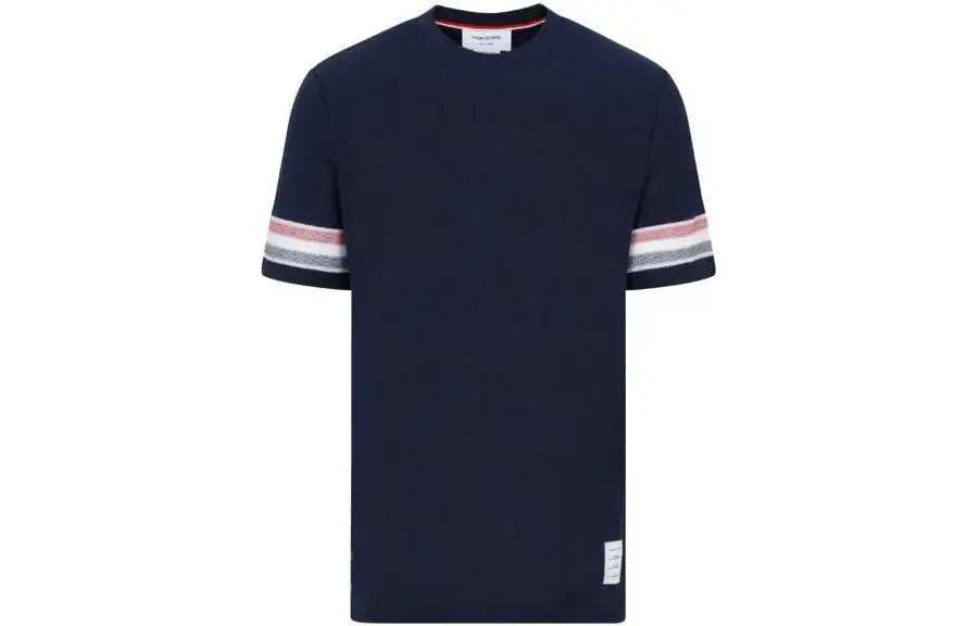 THOM BROWNE Striped Crewneck T Shirt