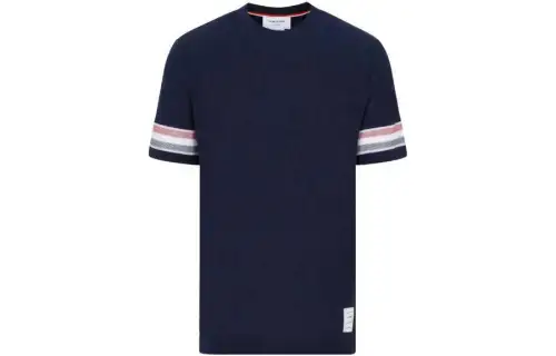 THOM BROWNE Striped Crewneck T Shirt