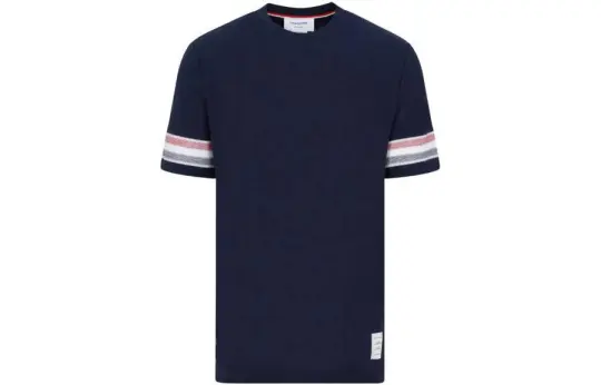 THOM BROWNE Striped Crewneck T Shirt