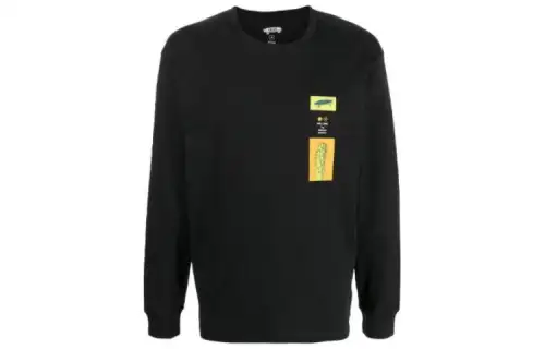 Vans T Shirts Men's Black Crew Neck Moderate Straight Fit