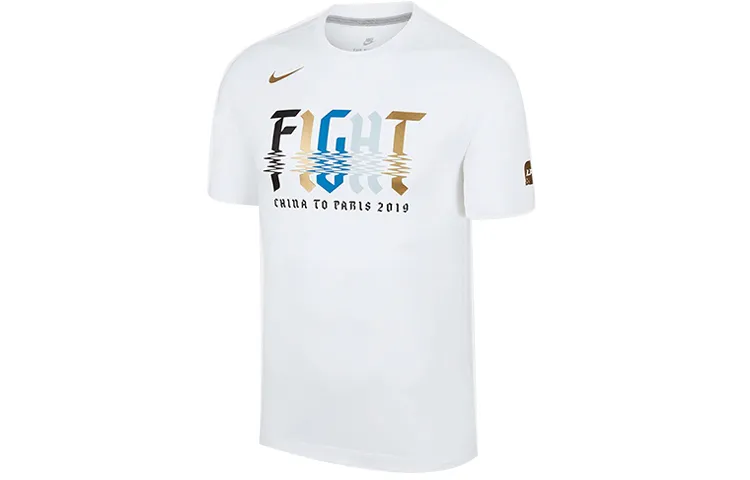 Nike T-Shirts Men's Crew Neck Moderate Straight Fit