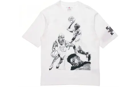Jordan x OFF WHITE T Shirt Asia Version Men's White