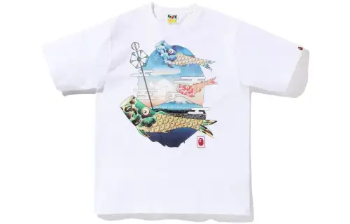 A Bathing Ape Koinobori Carp Flags Ape Head Tee